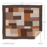 Rory 6PC Greige Bedding Set Luxury King (1 Quilt, 2 Shams, 2 Pillowcases, 1 Bedskirt)