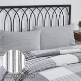 Sawyer Mill Black 5 Piece Quilt Set