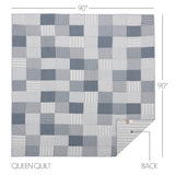Sawyer Mill Blue 6 Piece Queen Quilt Set (1 Queen Quilt, 2 Standard Shams, 2 Standard Pillowcase, 1 Queen Bed Skirt)