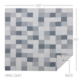 Sawyer Mill Blue 8 Piece King Quilt Set (1 King Quilt, 2 King Shams, 2 King Pillowcase, 2 Euro Shams, 1 King Bed Skirt)