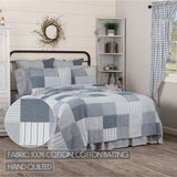 Sawyer Mill Blue 8 Piece Luxury King Quilt Set (1 Luxury King Quilt, 2 King Shams, 2 King Pillowcase, 2 Euro Shams, 1 King Bed Skirt)