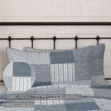 Sawyer Mill Blue 8 Piece Luxury King Quilt Set (1 Luxury King Quilt, 2 King Shams, 2 King Pillowcase, 2 Euro Shams, 1 King Bed Skirt)