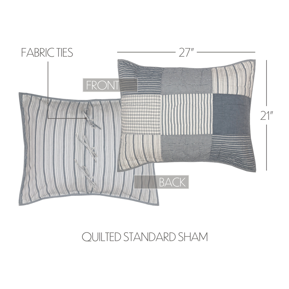 Sawyer Mill Blue 8 Piece Twin Quilt Set (1 Twin Quilt, 2 Standard Shams, 2 Standard Pillowcase, 2 Euro Shams, 1 Twin Bed Skirt)