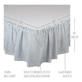Sawyer Mill Blue 8 Piece Twin Quilt Set (1 Twin Quilt, 2 Standard Shams, 2 Standard Pillowcase, 2 Euro Shams, 1 Twin Bed Skirt)