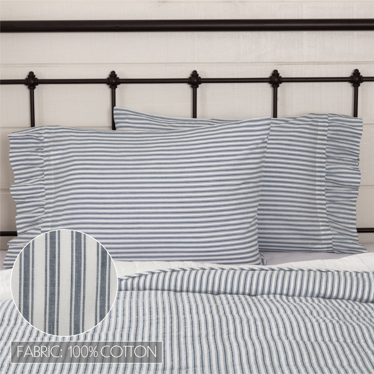 Sawyer Mill Blue 8 Piece Twin Quilt Set (1 Twin Quilt, 2 Standard Shams, 2 Standard Pillowcase, 2 Euro Shams, 1 Twin Bed Skirt)