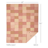 Sawyer Mill Red 6 Piece Twin Quilt Set (1 Twin Quilt, 2 Standard Shams, 2 Standard Pillowcase, 1 Twin Bed Skirt)