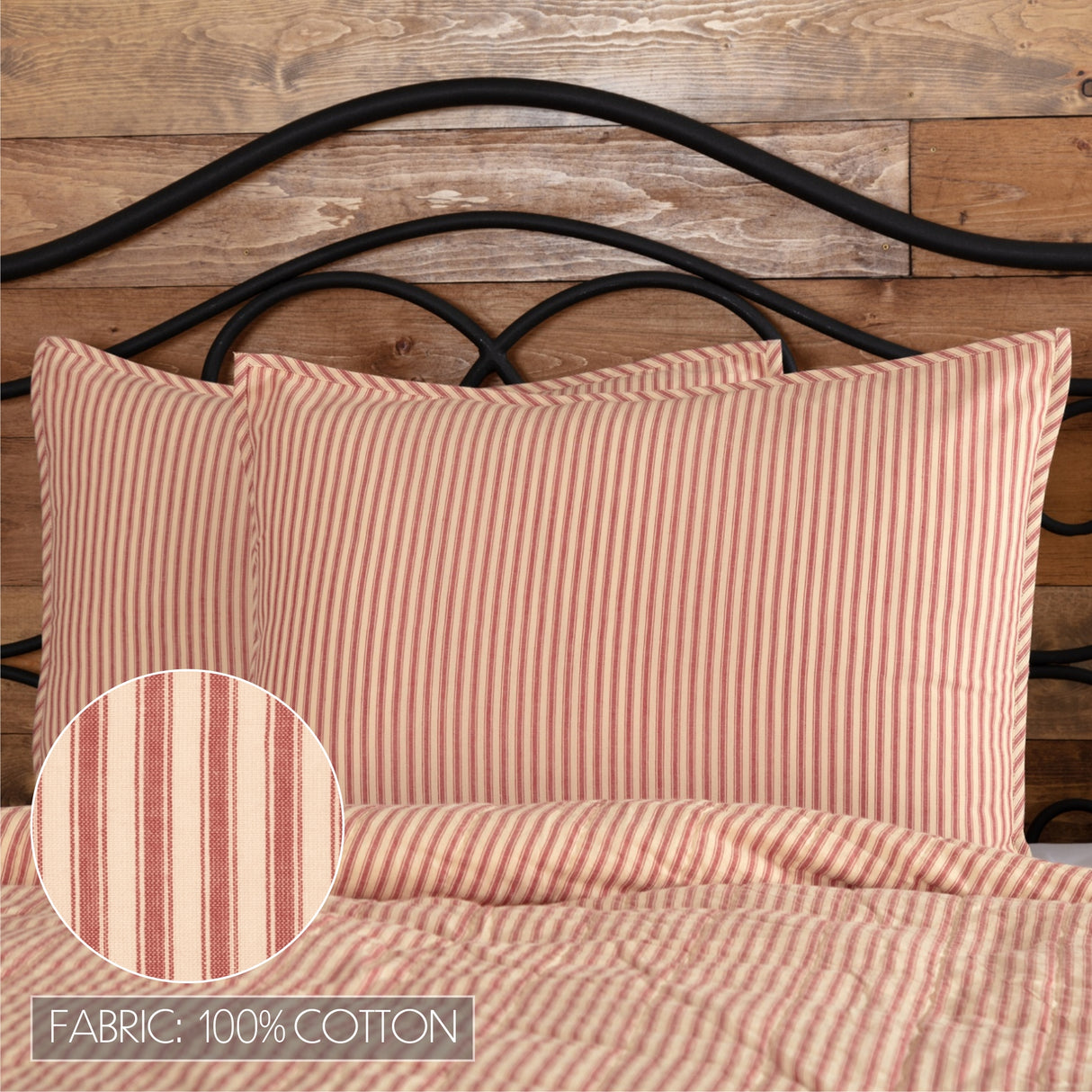Sawyer Mill Red 6 Piece Twin Quilt Set (1 Twin Quilt, 2 Standard Shams, 2 Standard Pillowcase, 1 Twin Bed Skirt)