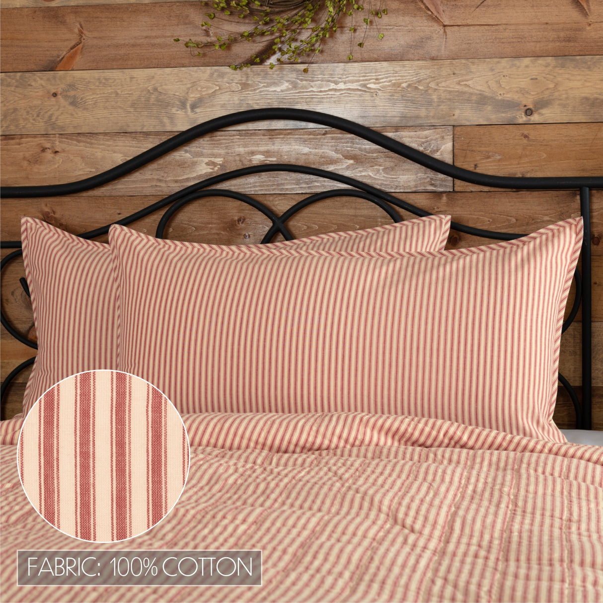 Sawyer Mill Red 8 Piece Luxury King Quilt Set (1 Luxury King Quilt, 2 King Shams, 2 King Pillowcase, 2 Euro Shams, 1 King Bed Skirt)