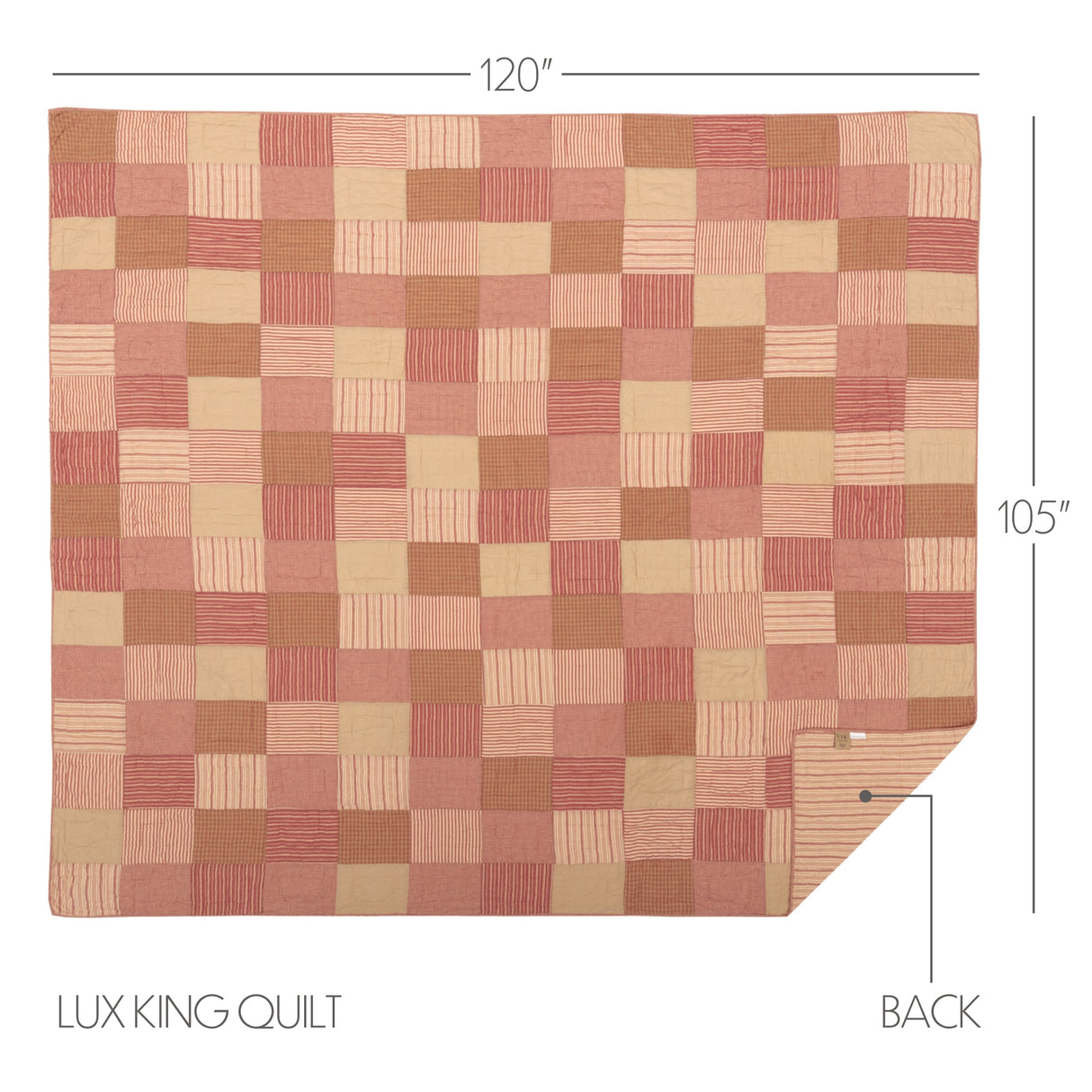 Sawyer Mill Red 8 Piece Luxury King Quilt Set (1 Luxury King Quilt, 2 King Shams, 2 King Pillowcase, 2 Euro Shams, 1 King Bed Skirt)