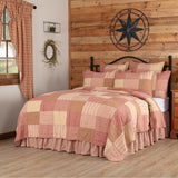 Sawyer Mill Red 8 Piece Twin Quilt Set (1 Twin Quilt, 2 Standard Shams, 2 Standard Pillowcase, 2 Euro Shams, 1 Twin Bed Skirt)