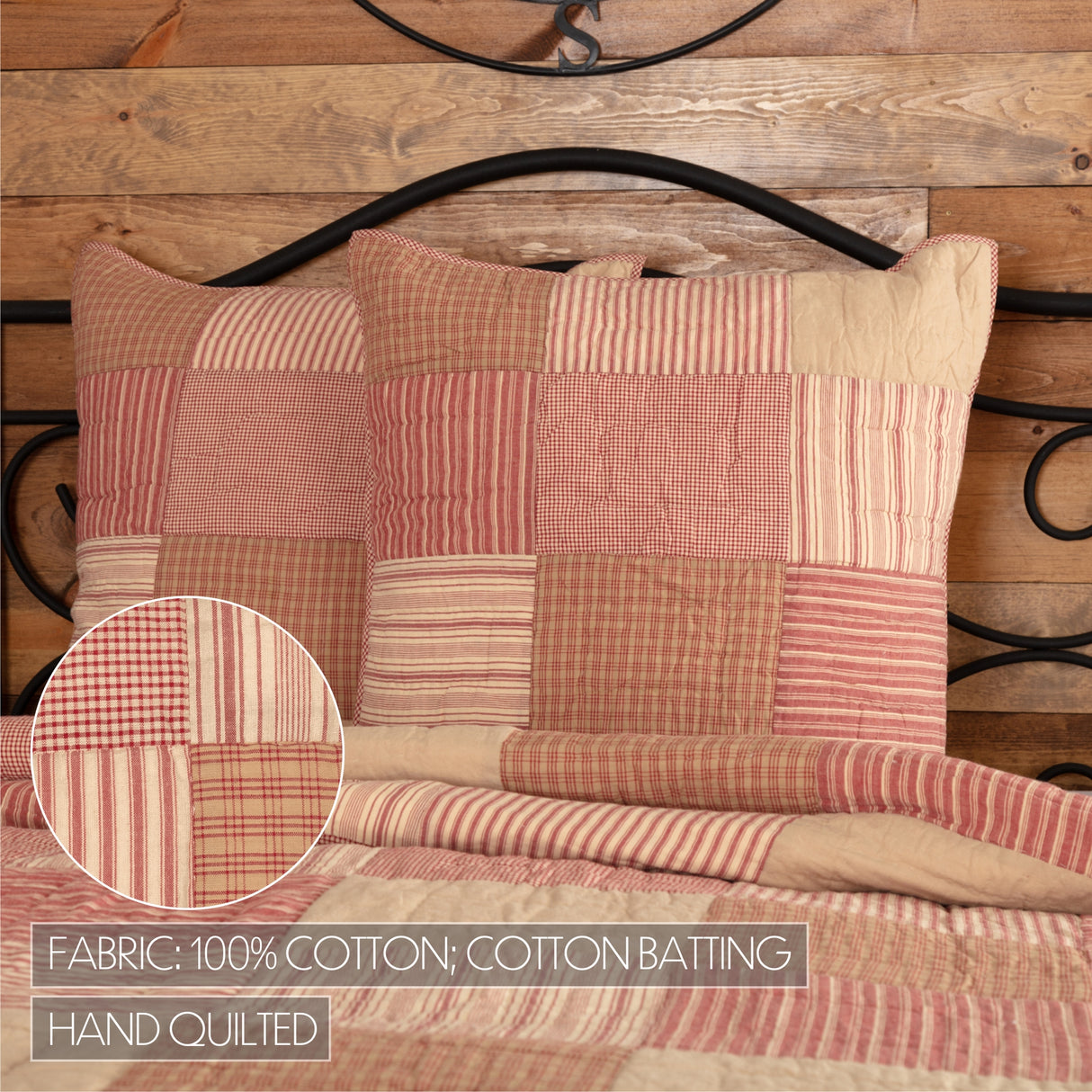 Sawyer Mill Red 8 Piece Twin Quilt Set (1 Twin Quilt, 2 Standard Shams, 2 Standard Pillowcase, 2 Euro Shams, 1 Twin Bed Skirt)
