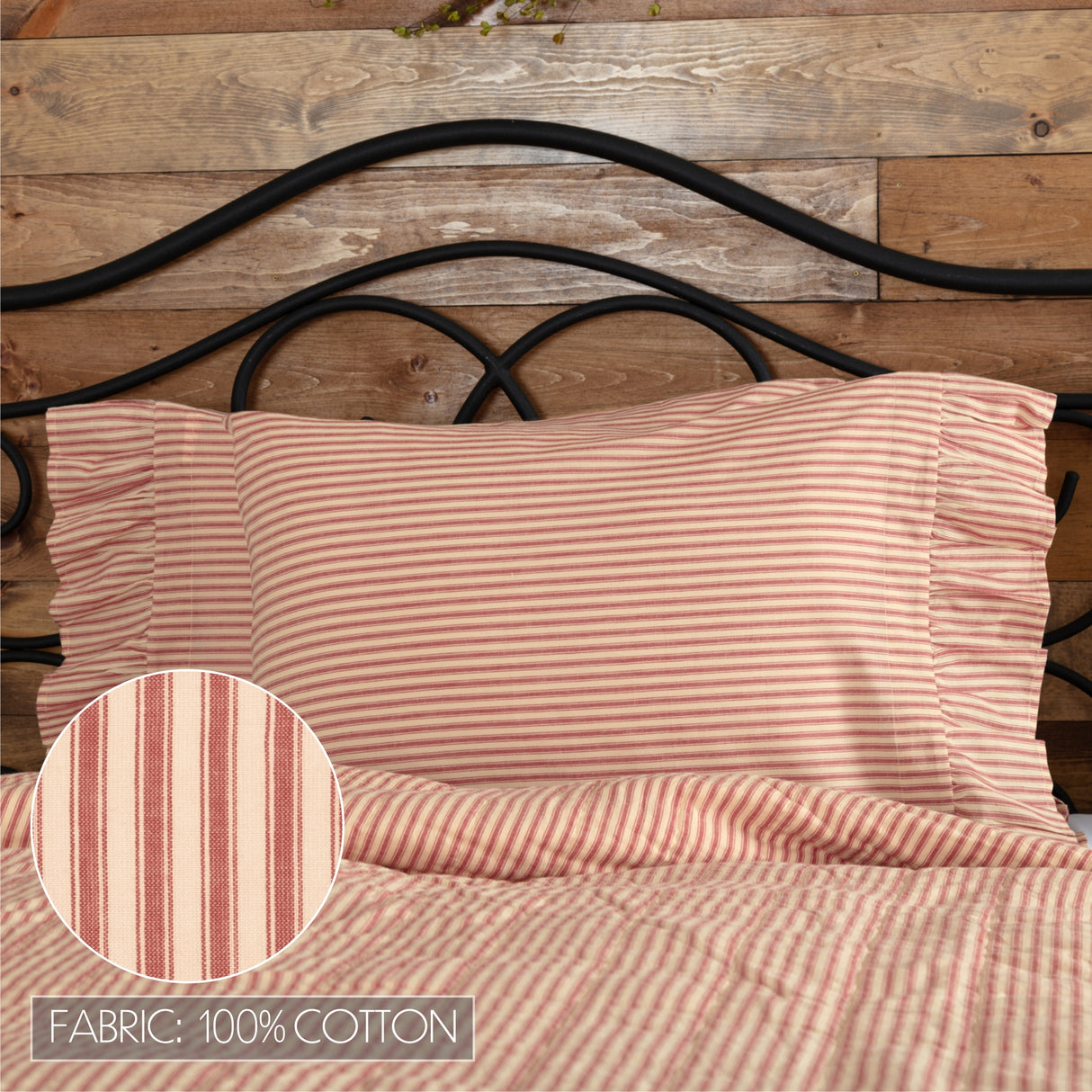 Sawyer Mill Red 8 Piece Twin Quilt Set (1 Twin Quilt, 2 Standard Shams, 2 Standard Pillowcase, 2 Euro Shams, 1 Twin Bed Skirt)
