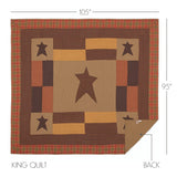 Stratton 5PC Dark Khaki Bedding Set King (1 Quilt, 2 Shams, 2 Pillowcases)