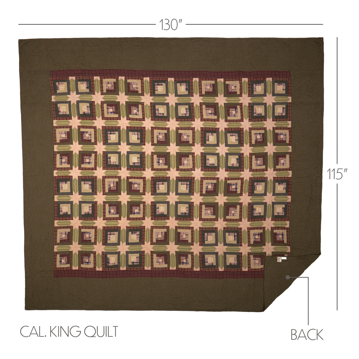 Tea Cabin 3 Piece Quilt Set