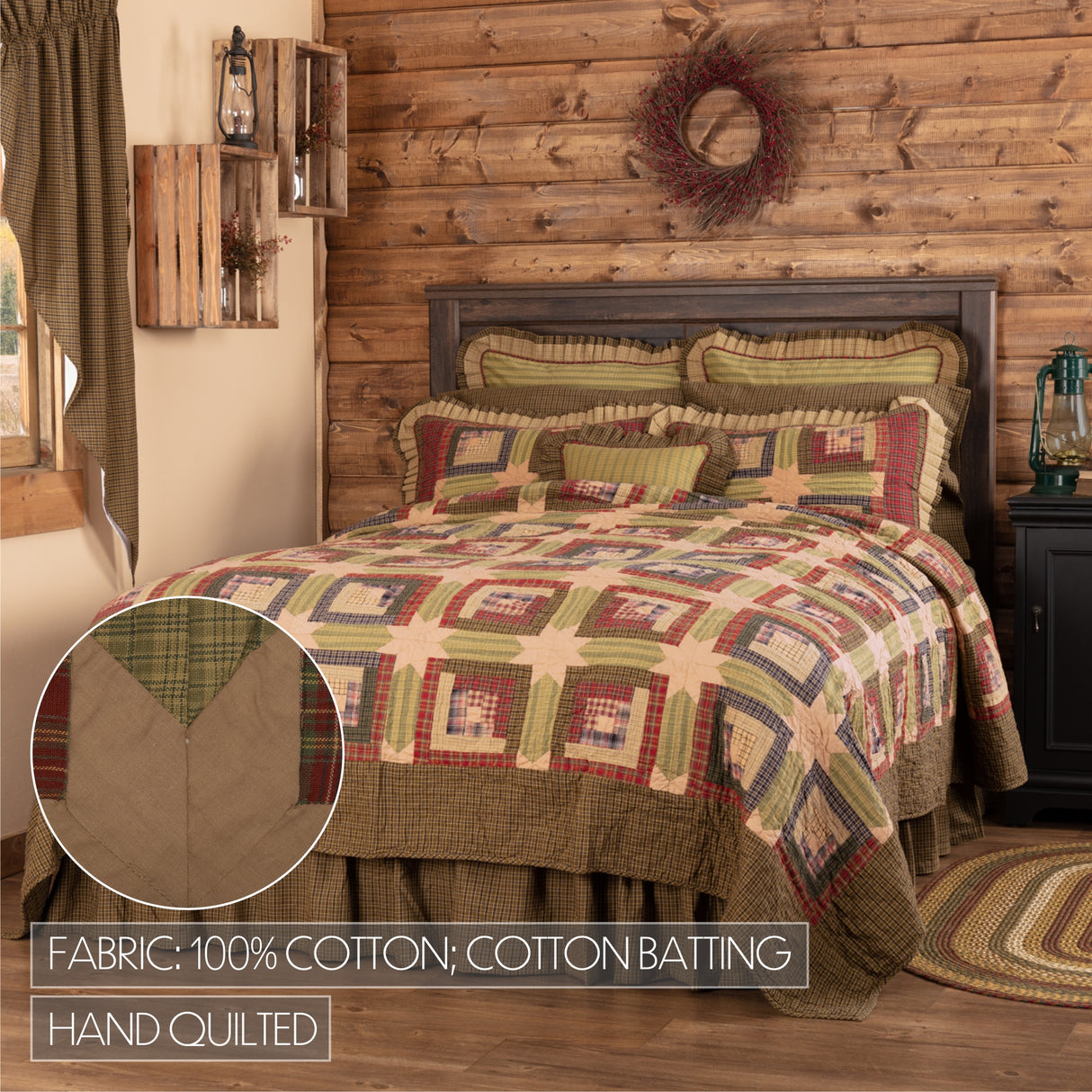 Tea Cabin 3 Piece Quilt Set