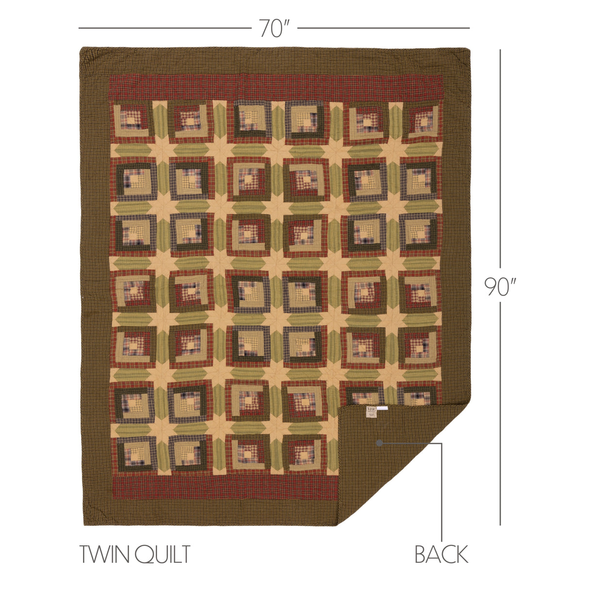 Tea Cabin 3 Piece Quilt Set