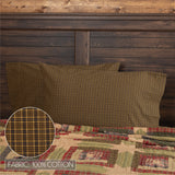 Tea Cabin 6PC Moss Green Bedding Set Queen (1 Quilt, 2 Shams, 2 Pillowcases, 1 Bedskirt)