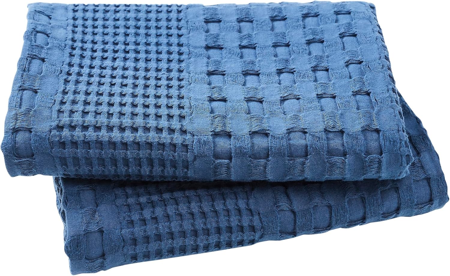 100% Cotton Waffle Weave Blanket & Sham Set of 2