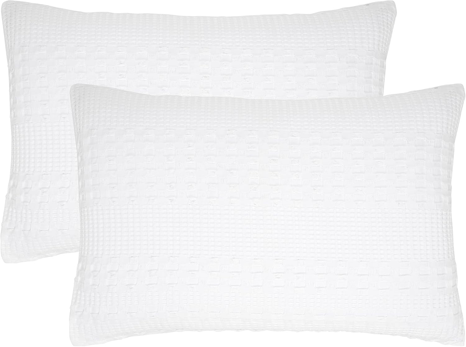 100% Cotton Waffle Weave Blanket & Sham Set of 2