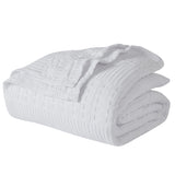 100% Cotton Waffle Weave Blanket & Sham Set of 2