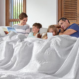 100% Cotton Waffle Weave Blanket & Sham Set of 2