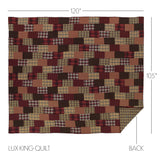 Wyatt 6PC Crimson Bedding Set Twin (1 Quilt, 2 Shams, 2 Pillowcases, 1 Bedskirt)