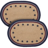 My Country Oval Placemat Stencil Stars 13x19, 2 Pack