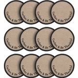 Braided Cotton Harvest Blessings Stencil Gather & Be Thankful Placemat 14 inch Diameter, Decorative Fall Placemat, Table Decor for Fall and Thanksgiving, 12 Pack 12 Pack