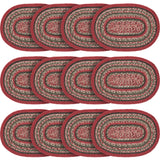 Forrester Indoor/Outdoor Oval Placemat 10x15, 12 Pack 12 Pack