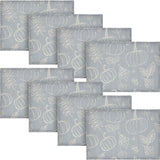 Silhouette Pumpkin Grey Placemat Set of 2 13x19, 4 Pack 8 Pack