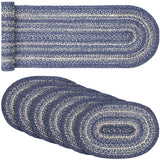 Great Falls Blue Indigo 13x72 Table Runner & 6 pc 10x15 Placemat Set