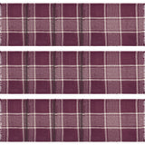 Eston Burgundy Tan Plaid Placemat Set of 2 13x19, 6 Pack 12 Pack