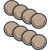 Braided Cotton Harvest Blessings Stencil Gather & Be Thankful Placemat 14 inch Diameter, Decorative Fall Placemat, Table Decor for Fall and Thanksgiving, 8 Pack 8 Pack