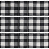 Placemat 13x19 Set of 2, Cotton Dining Room, Kitchen Placemat, Dining Table Placemats, Place Mat, Annie Buffalo Check Collection, Rectangle 13x19, Country Black, 6 Pack 12 Pack