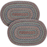Multi Jute Oval Placemat 13x19, 2 Pack
