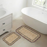 VHC Brands Millsboro Khaki 2pc Bathhmat Set, 20x30 and 27x48