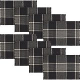 Eston Black Tan Plaid Placemat Set of 2 13x19, 4 Pack 8 Pack
