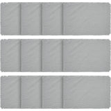 Burlap Dove Grey Placemat Set of 6 Fringed 13x19, 12 Pack