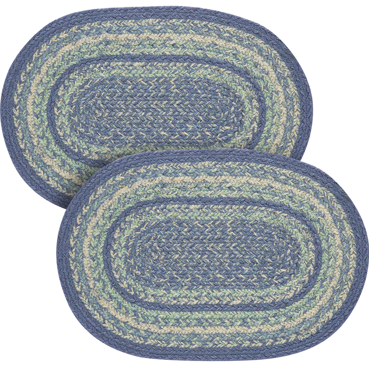 Jolie Jute Oval Placemat 10x15, 2 Pack
