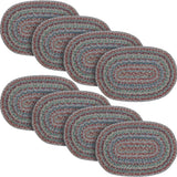 Multi Jute Oval Placemat 10x15, 8 Pack 8 Pack