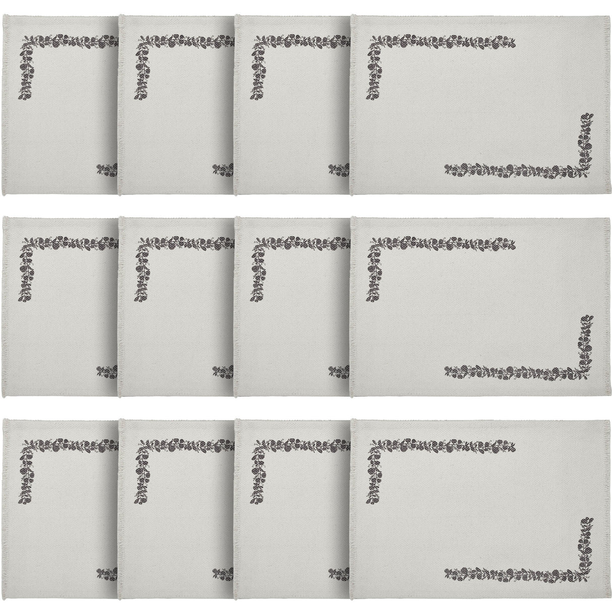 Finders Keepers Eucalyptus Placemat Set of 2 13x19, 6 Pack 12 Pack