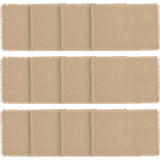 Rustic & Lodge Holiday Tabletop & Kitchen-Jute Burlap Natural Tan kitchen-linen-sets, Placemat 12x18, 12 Pack