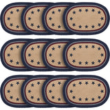 My Country Oval Placemat Stencil Stars 10x15, 12 Pack 12 Pack
