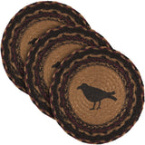 Heritage Farms Crow Jute Trivet 8, Set of 3