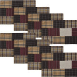 Wyatt Quilted Placemat Set of 2 13x19, 4 Pack 8 Pack
