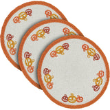 Braided Cotton Country Halloween Stencil Trivet 8, Set of 3