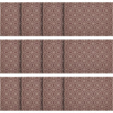 Custom House Burgundy Tan Jacquard Placemat Set of 2 13x19, 6 Pack 12 Pack
