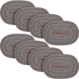 Multi Jute Oval Placemat 13x19, 8 Pack 8 Pack