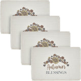Bountifall Autumn Blessings Placemat Set of 2 13x19, 4 Pack