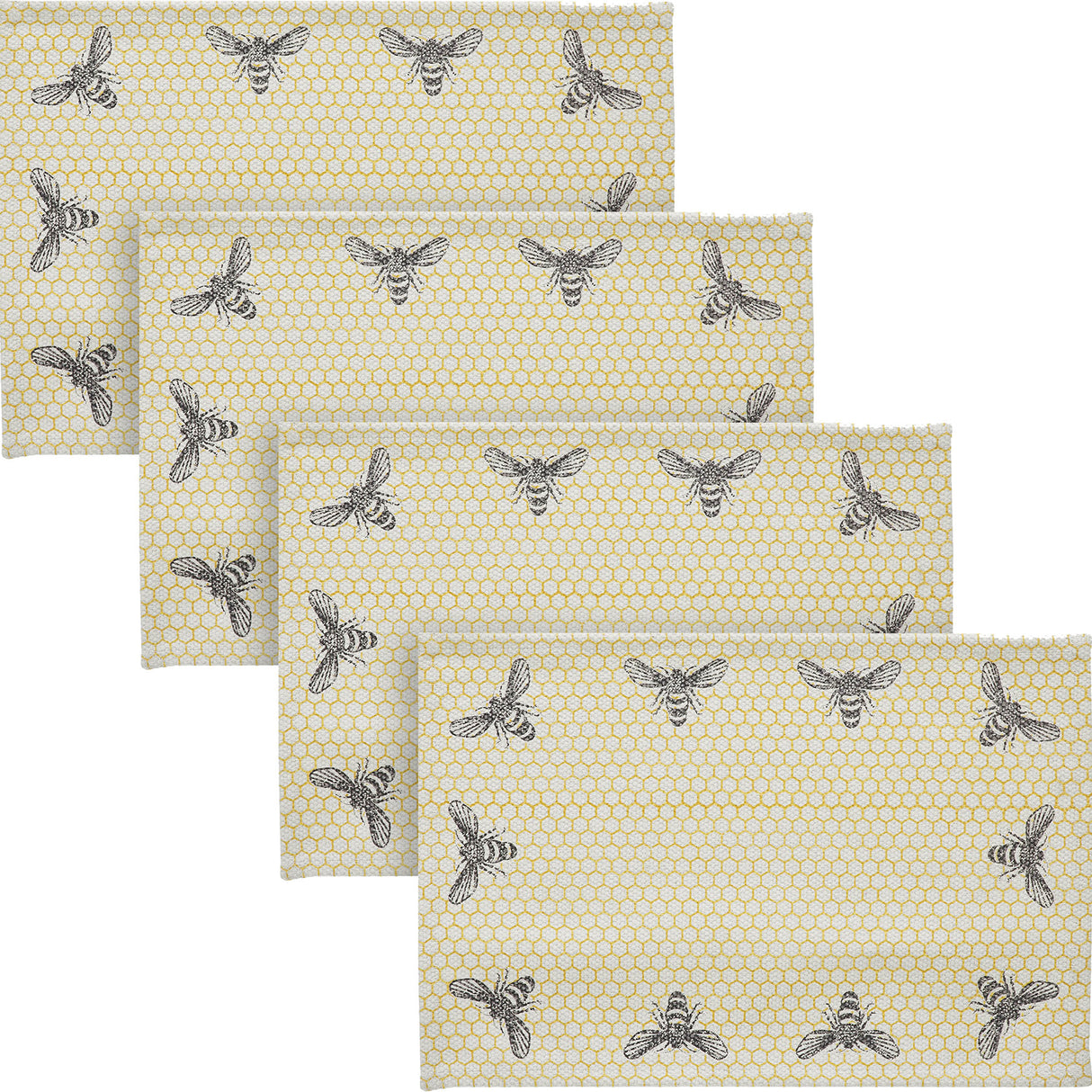 Buzzy Bees Placemat Set of 2 13x19, 4 Pack